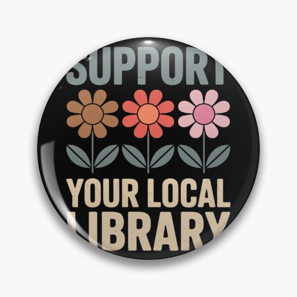 Item preview, Groovy Support Your Local Library Book Reader Lover Bookworm designed and sold by PowAcademy.