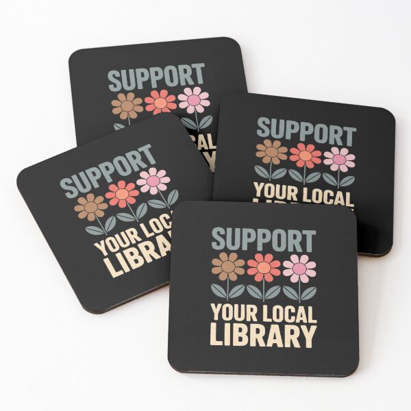 Item preview, Groovy Support Your Local Library Book Reader Lover Bookworm designed and sold by PowAcademy.
