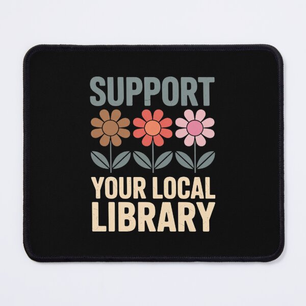 Item preview, Groovy Support Your Local Library Book Reader Lover Bookworm designed and sold by PowAcademy.