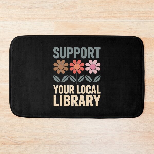 Item preview, Groovy Support Your Local Library Book Reader Lover Bookworm designed and sold by PowAcademy.