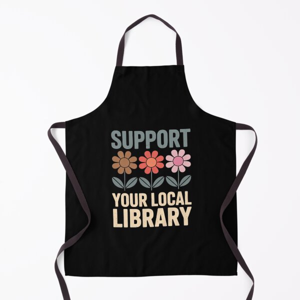 Item preview, Groovy Support Your Local Library Book Reader Lover Bookworm designed and sold by PowAcademy.