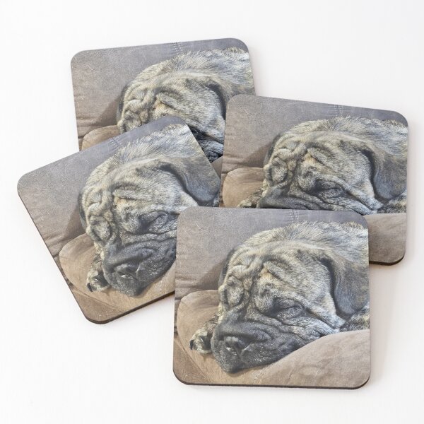 Item preview, Sleepy dog with epic wrinkles  designed and sold by GreetingsFromMN.