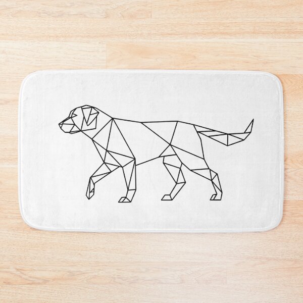 Item preview, Minimalist Walking Dog Geometric Line Art designed and sold by Jhunell.