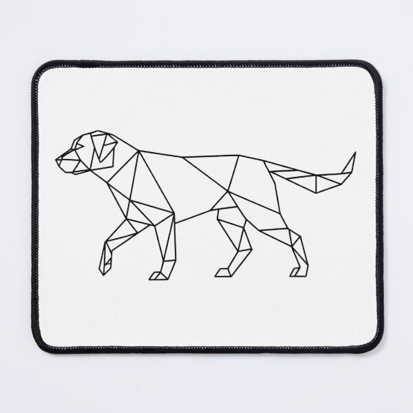 Item preview, Minimalist Walking Dog Geometric Line Art designed and sold by Jhunell.