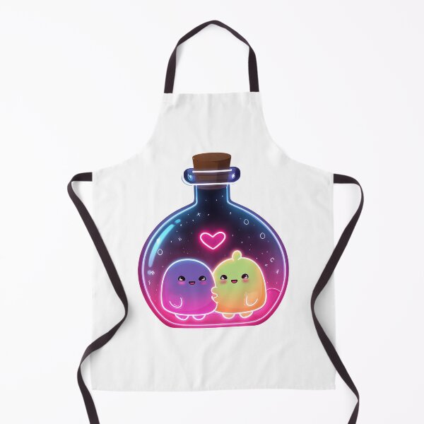Item preview, Cute Glowing Slime Creatures Inside Magic Love Potion Bottle designed and sold by BigStar-Cart.