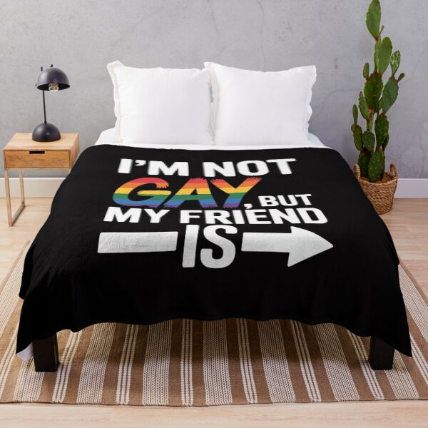 Item preview, Im Not Gay But My Friend is LGBTQ Ally Gay Pride Men Women designed and sold by gerardostokes.