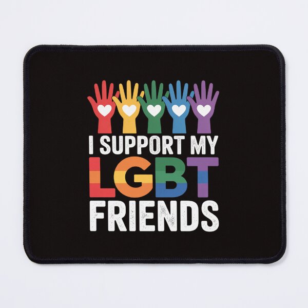 Item preview, I Support My LGBT Friends Gay Pride LGBTQ Straight designed and sold by cherylbartlett.