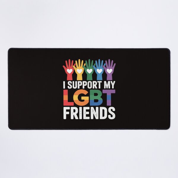 Item preview, I Support My LGBT Friends Gay Pride LGBTQ Straight designed and sold by cherylbartlett.