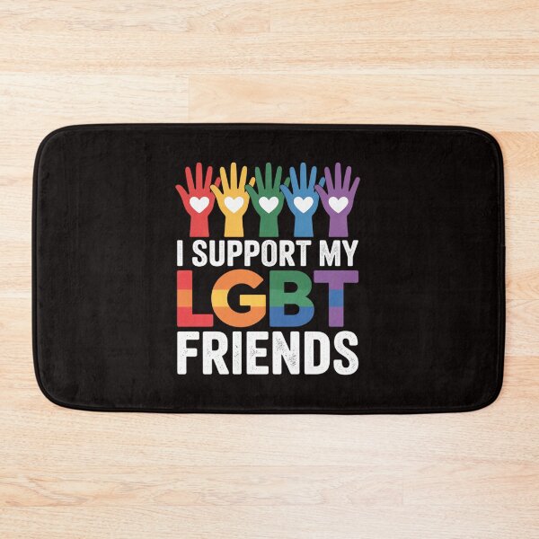 Item preview, I Support My LGBT Friends Gay Pride LGBTQ Straight designed and sold by cherylbartlett.