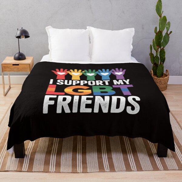 Item preview, I Support My LGBT Friends Gay Pride LGBTQ Straight designed and sold by cherylbartlett.