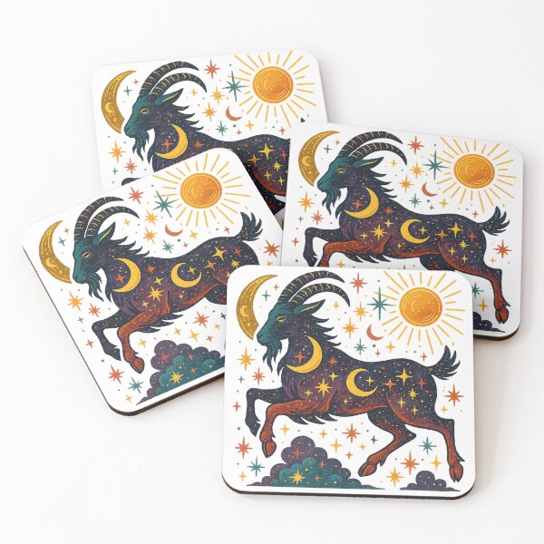 Item preview, Celestial Goat Leaping Through Stars designed and sold by chromatalove.