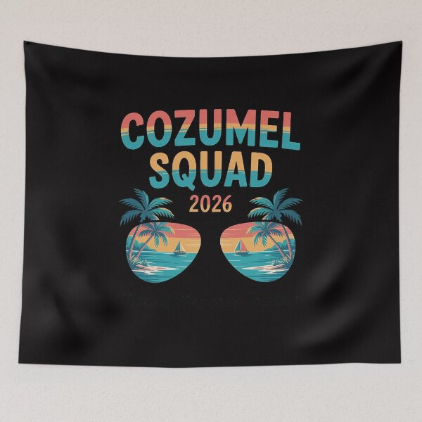 Item preview, Retro Cozumel-Squad 2026 Matching Cruise Family Crew designed and sold by gerardostokes.