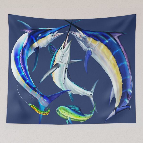 Item preview, Billfish Triple Crown-Offshore Billfish Sportfishing Tee designed and sold by Color4Nature.