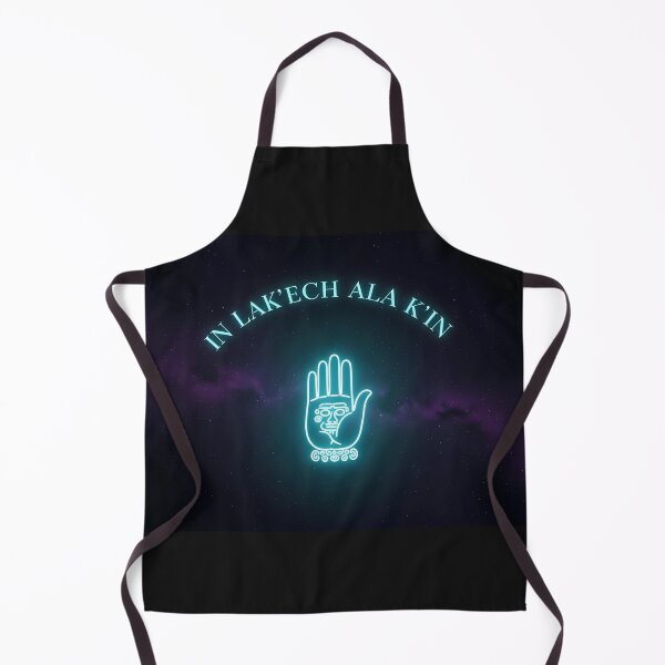 Item preview, In Lak'ech Ala K'in - Mayan Code of Unity - Blue Hand Neon designed and sold by FLUFFIN'ARTS.