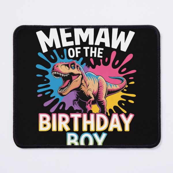 Item preview, Memaw Of The Birthday Boy Dinosaur T Rex Colorful designed and sold by gerardostokes.