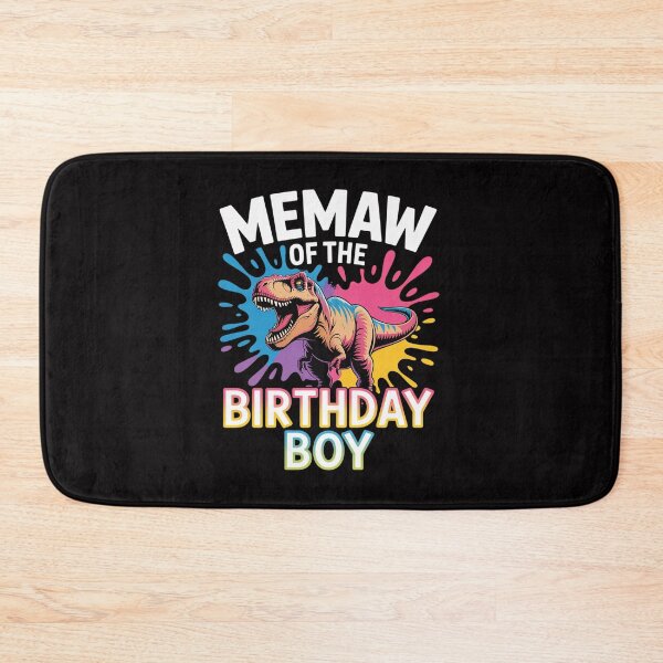 Item preview, Memaw Of The Birthday Boy Dinosaur T Rex Colorful designed and sold by gerardostokes.