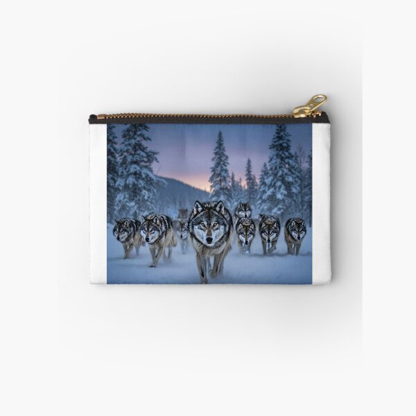 Item preview, Wolves in snowy forest designed and sold by biancabunny.
