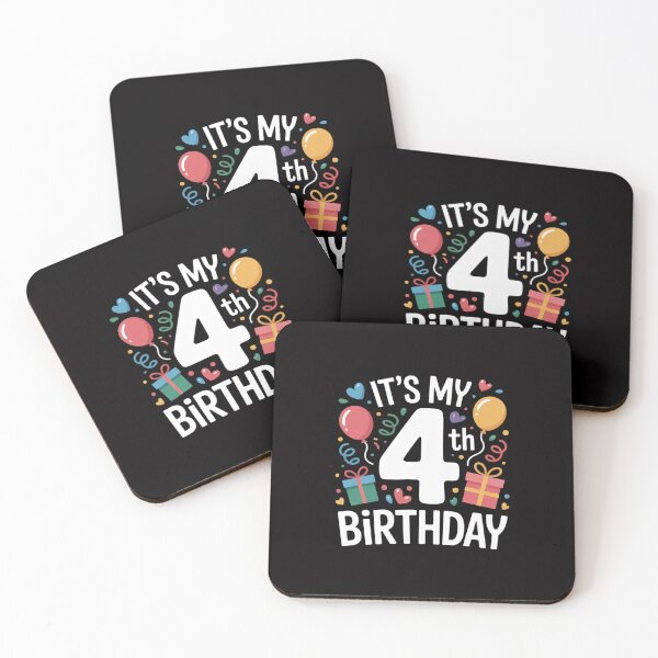 Item preview, Kids It's My 4th Birthday 4 Four Happy Birthday Boys or Girls designed and sold by gerardostokes.