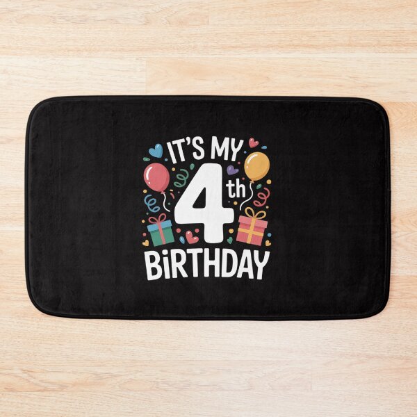 Item preview, Kids It's My 4th Birthday 4 Four Happy Birthday Boys or Girls designed and sold by gerardostokes.