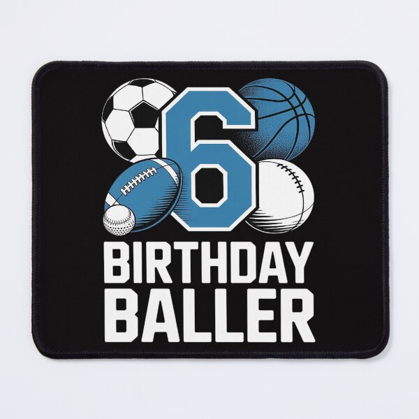 Item preview, Kids 6th Sports Birthday Party Six Year Old Boy Birthday Sports designed and sold by gerardostokes.