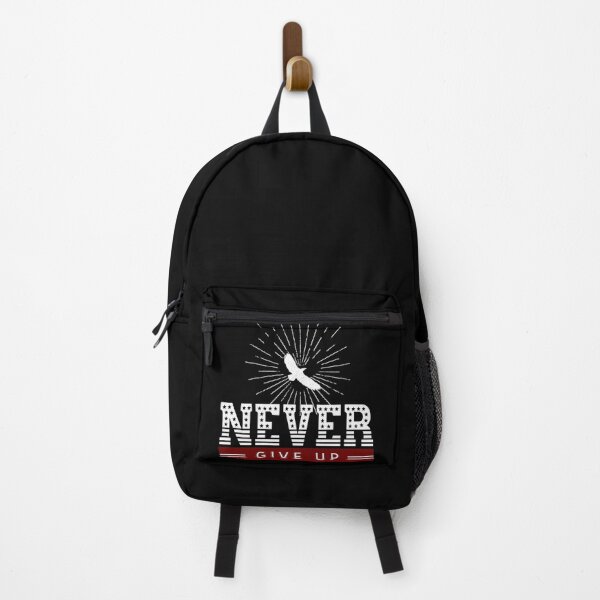 Item preview, Never Give Up Motivational Typography designed and sold by My Cool Store.