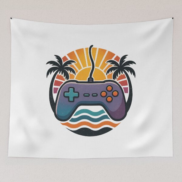 Item preview, Tropical Sunset Gamer Vibes designed and sold by chromatalove.