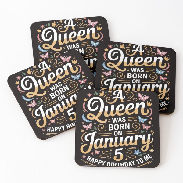 Item preview, January 5 Birthday A Queen was Born in 5th January designed and sold by cherylbartlett.