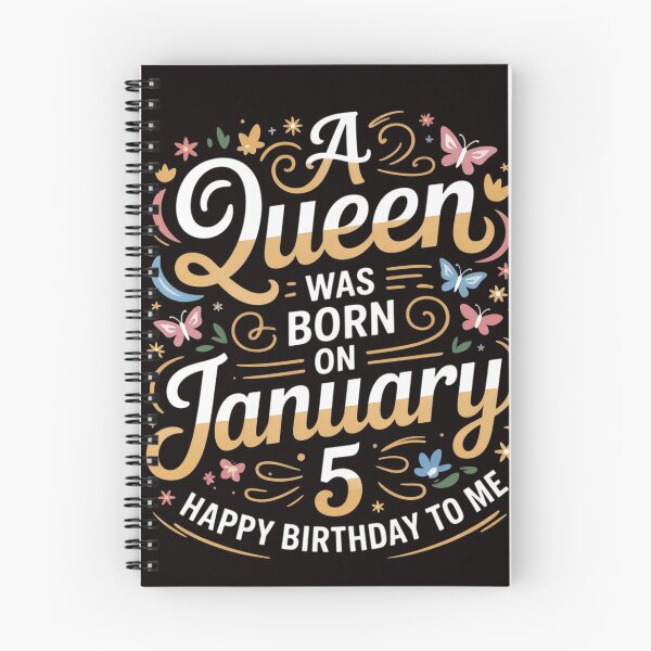 Item preview, January 5 Birthday A Queen was Born in 5th January designed and sold by cherylbartlett.
