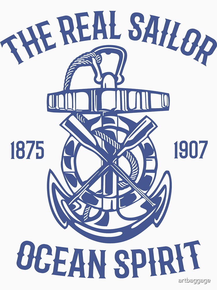 The Real Sailor Ocean Spirit Adventure T-shirt by artbaggage