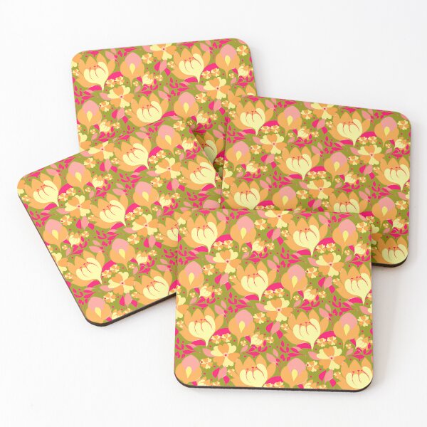 Item preview, Midnight spring blooms in a colorful modern garden designed and sold by Clara Fruggeri.