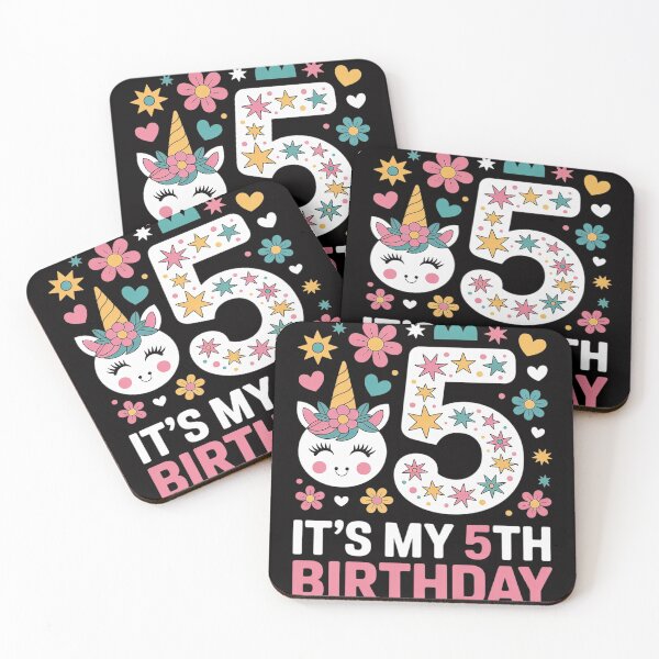 Item preview, Its My 5 Years Old Gift Girls Teens 5th Birthday Unicorn designed and sold by jewellmeyers.
