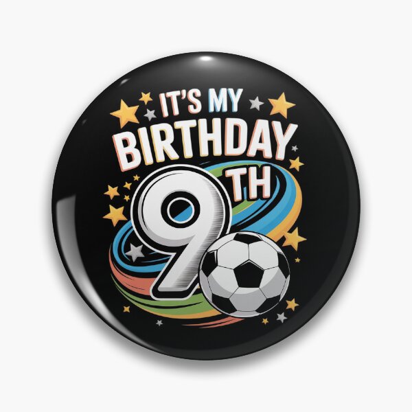 Item preview, It's My 9th Birthday Boy Soccer Ball 9 Year Old Number Nine designed and sold by joedavila.