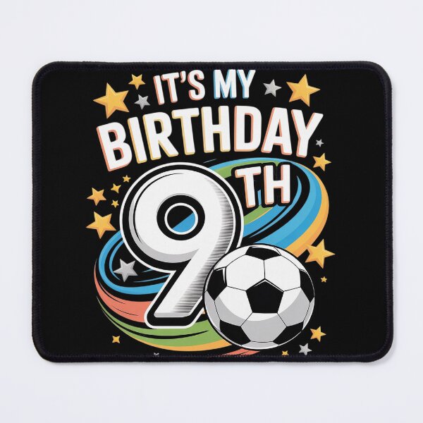 Item preview, It's My 9th Birthday Boy Soccer Ball 9 Year Old Number Nine designed and sold by joedavila.