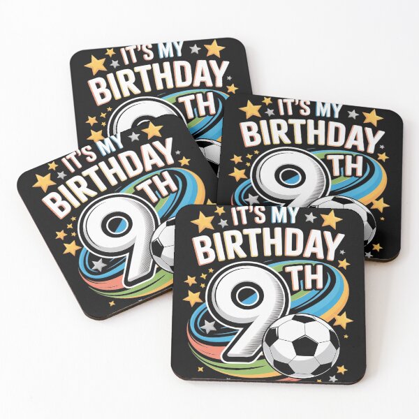 Item preview, It's My 9th Birthday Boy Soccer Ball 9 Year Old Number Nine designed and sold by joedavila.