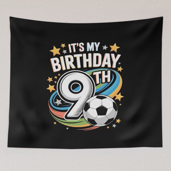 Item preview, It's My 9th Birthday Boy Soccer Ball 9 Year Old Number Nine designed and sold by joedavila.