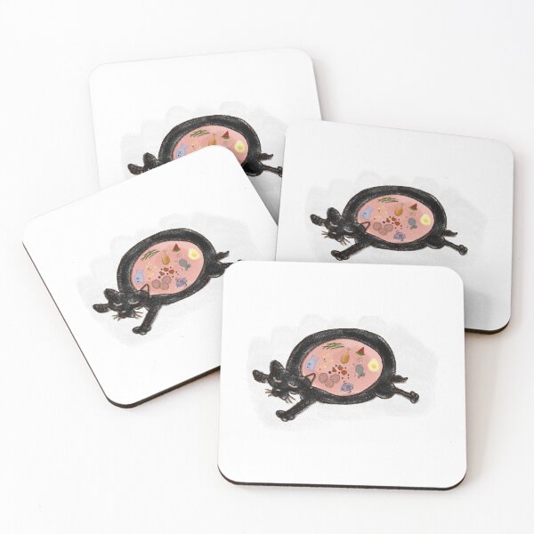 Item preview, Black Cat With Belly Full of Food designed and sold by PaletteCleanze.