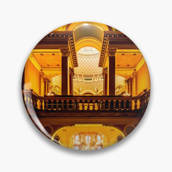 Item preview, The grand staircase of the Iowa statehouse designed and sold by Joel Bader.