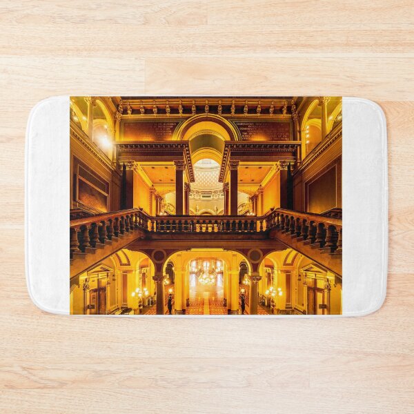 Item preview, The grand staircase of the Iowa statehouse designed and sold by Joel Bader.