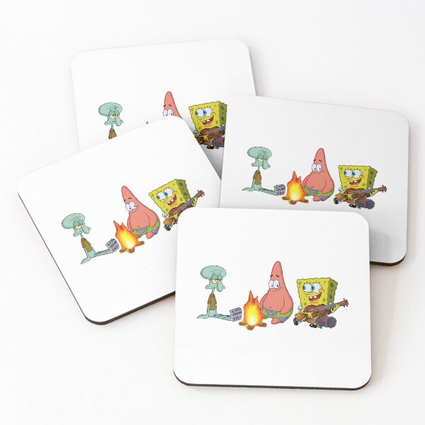 Item preview, spongebob and his friends having a campfire designed and sold by LuloCreative.