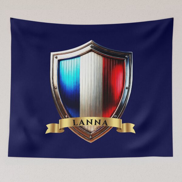 Item preview, Lanna French Heritage Crest Shield designed and sold by Highlandkings.