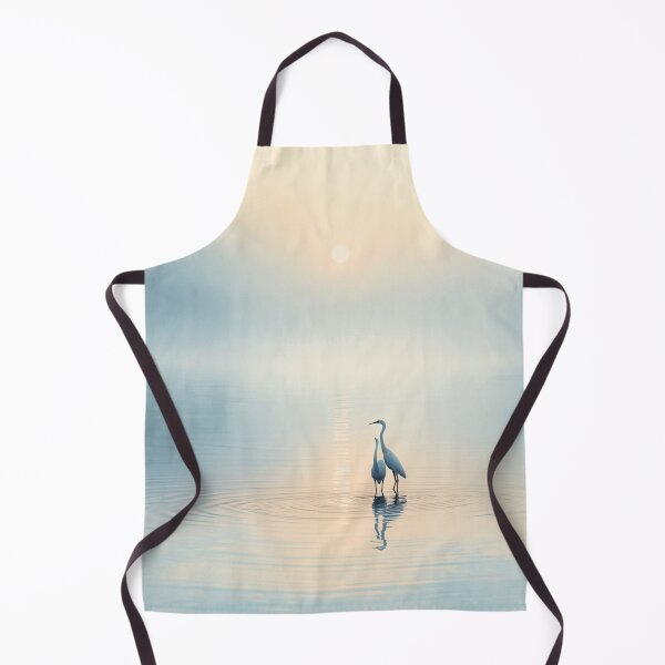 Item preview, Serene Birds at Dawn Minimal Japanese Zen Water Art designed and sold by Element Horizon Studio.