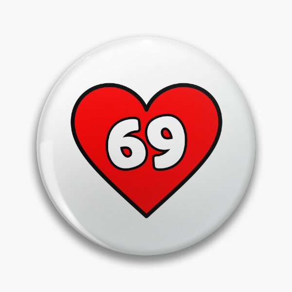 Item preview, Heart 69 Outline designed and sold by Memes N Lore .