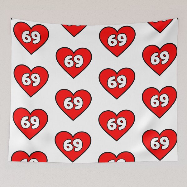 Item preview, Heart 69 Outline designed and sold by Memes N Lore .