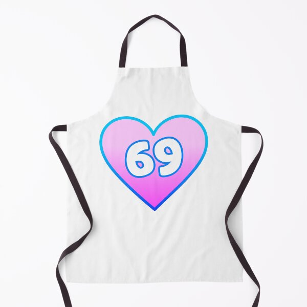 Item preview, Pink Heart 69 Blue Outline designed and sold by Memes N Lore .