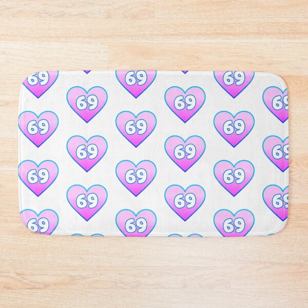 Item preview, Pink Heart 69 Blue Outline designed and sold by Memes N Lore .