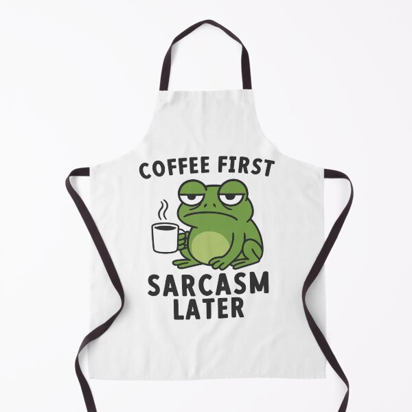 Item preview, Coffee First Sarcasm Later Funny Frog Coffee Lover designed and sold by gunaone-design.