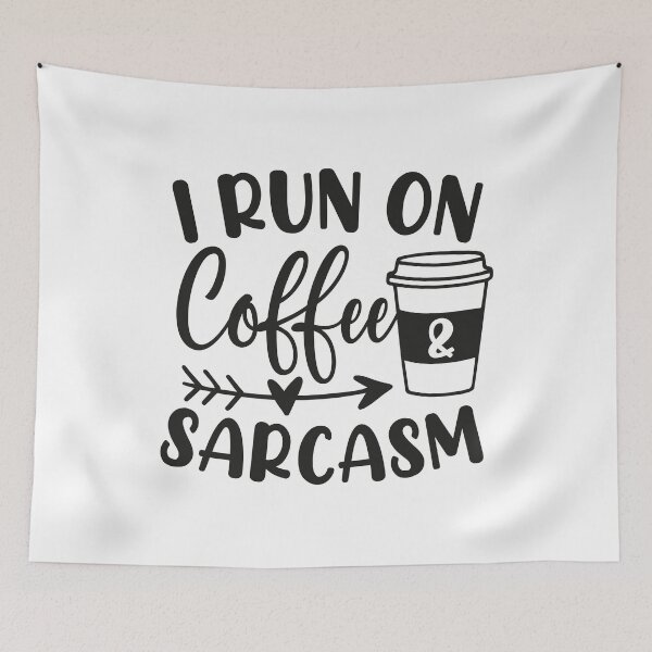 Item preview, I Run on Coffee Chaos and Cuss Words - Funny Gifts for Coffee Lovers & Drinkers - Busy Mom & Mother Gear designed and sold by gunaone-design.
