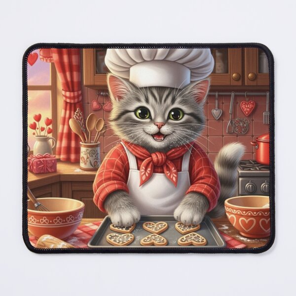 Item preview, Cat Chef Cooking Love designed and sold by PetJoyPrintsCO.