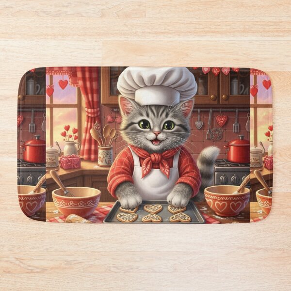 Item preview, Cat Chef Cooking Love designed and sold by PetJoyPrintsCO.
