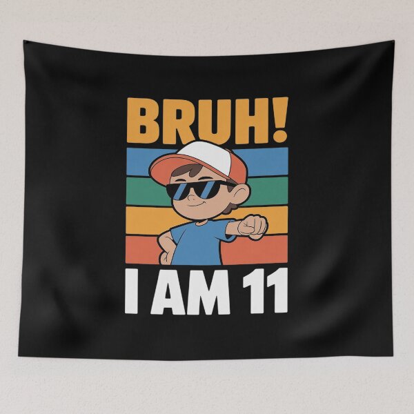 Item preview, Bruh I Am 11 Year Old Dabbing Boy 11th Birthday Decorations designed and sold by joedavila.